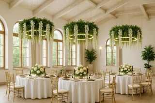 Lampa wisząca GARDENS WISTERIA 90, rośliny