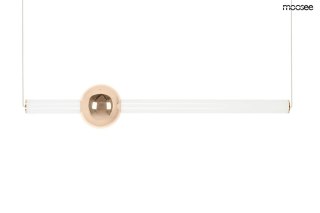 Lampa wisząca LIBRA 90 IN biała / złota