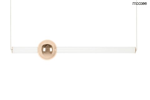 Lampa wisząca LIBRA 90 IN biała / złota