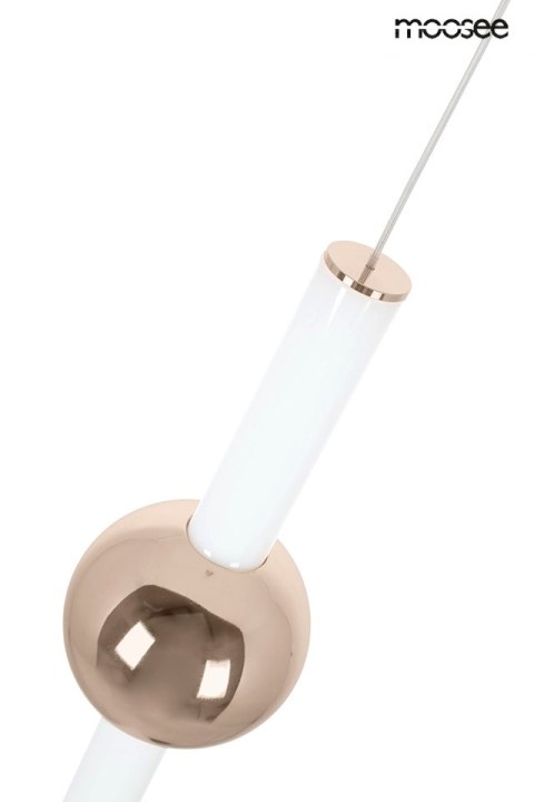 Lampa wisząca LIBRA 90 IN biała / złota