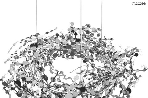 Lampa wisząca MONETE 80 chrom