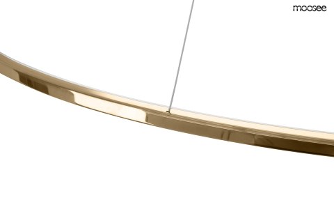 Lampa wisząca 192 cm / 100 cm RING SLIM M złota