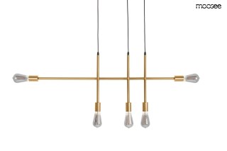 Lampa wisząca RIVA 5 złota