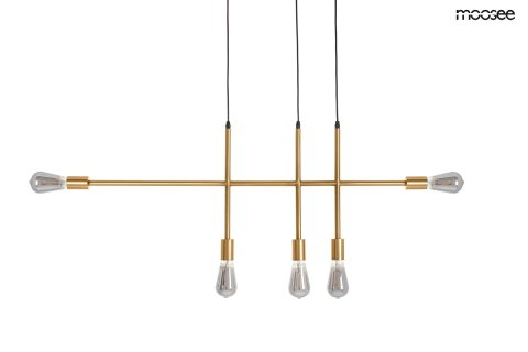 Lampa wisząca RIVA 5 złota