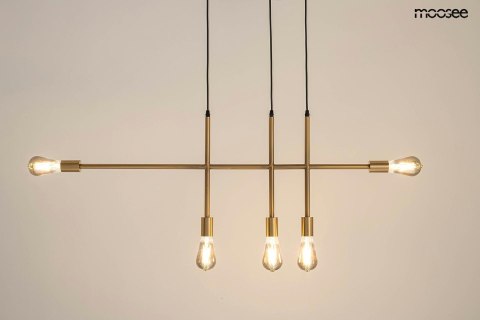 Lampa wisząca RIVA 5 złota