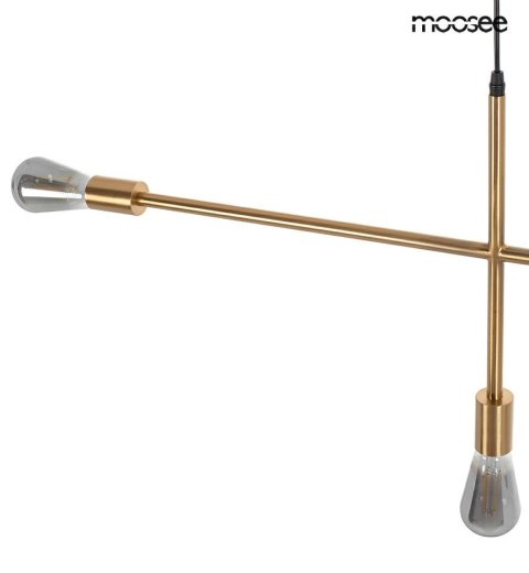 Lampa wisząca RIVA 5 złota