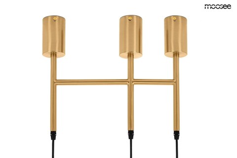 Lampa wisząca RIVA 5 złota