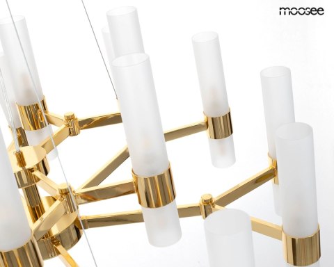 Lampa wisząca TUBS 18 złota