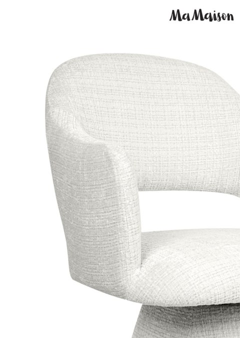 MaMaison krzesło obrotowe VERONA białe