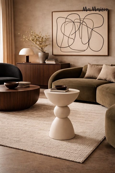 MaMaison stolik pomocniczy TADAO 35 beżowy