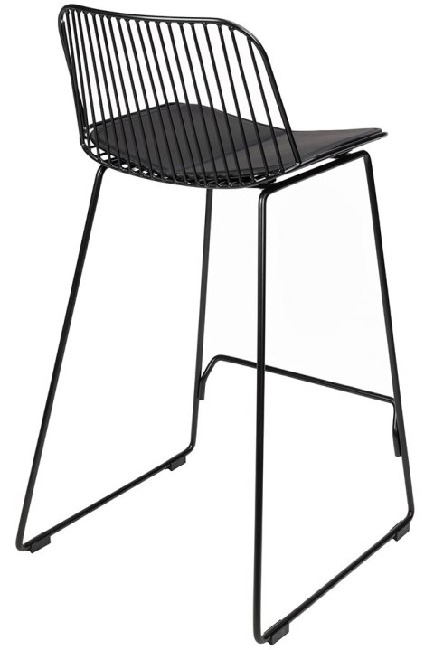 Krzesło barowe hoker MILES czarne 76