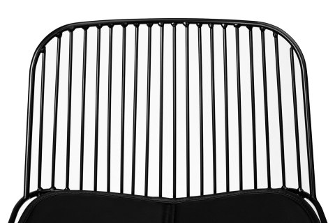 Krzesło barowe hoker MILES czarne 76