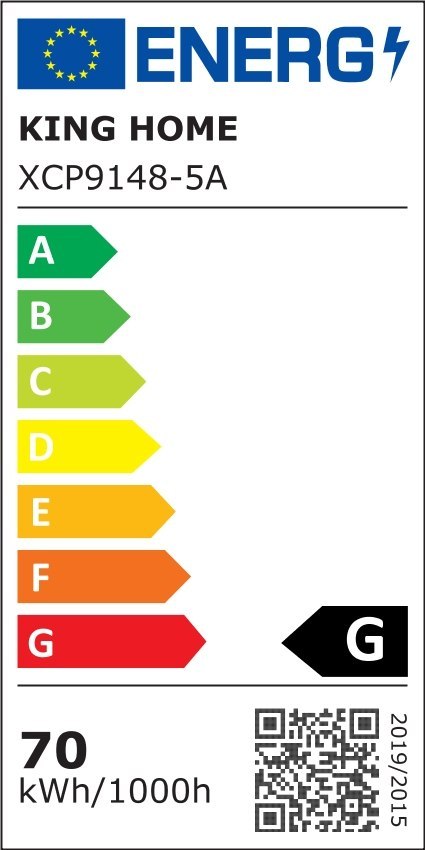 Lampa wisząca CAPRI DISC 5 złota