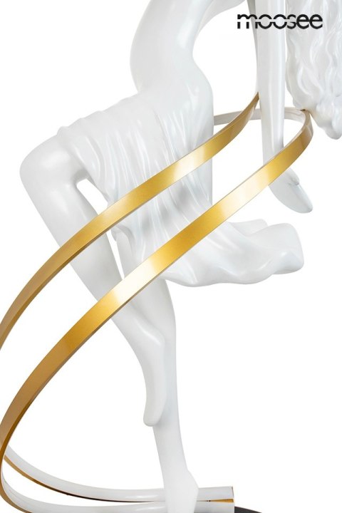 Lampa podłogowa DANCING QUEEN biała, nowoczesna, human