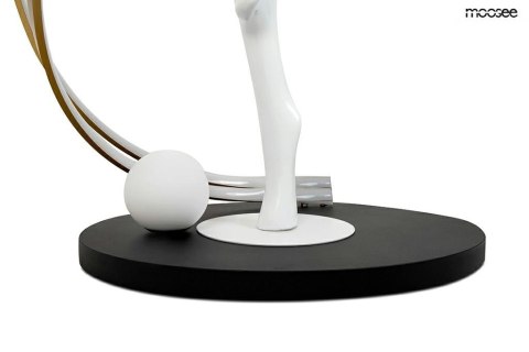 Lampa podłogowa DANCING QUEEN biała, nowoczesna, human