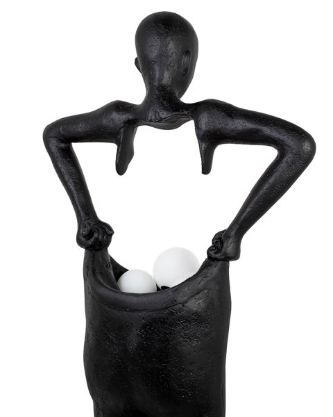 Lampa podłogowa HUMAN HOUDINI czarna, nowoczesna