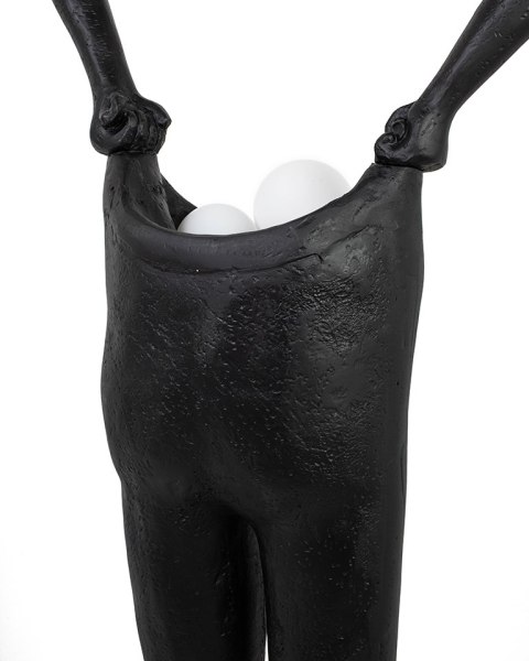 Lampa podłogowa HUMAN HOUDINI czarna, nowoczesna