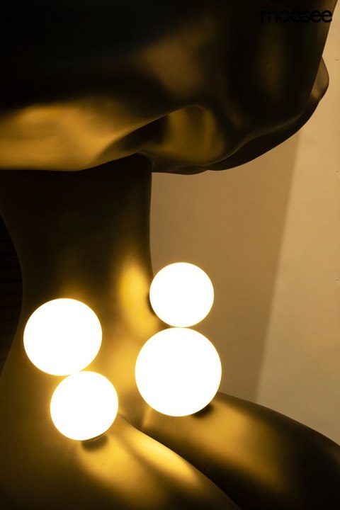 Lampa podłogowa HUMAN IN THE CLOUDS czarna, nowoczena