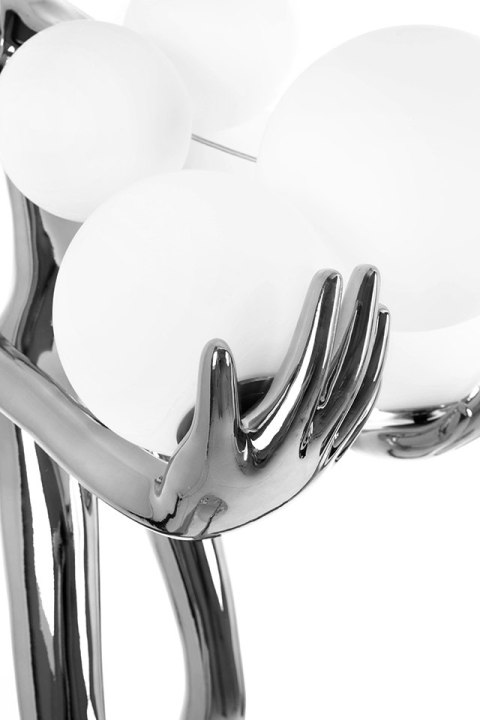 Lampa podłogowa HUMAN SILVER PREMIUM chrom, nowoczesna