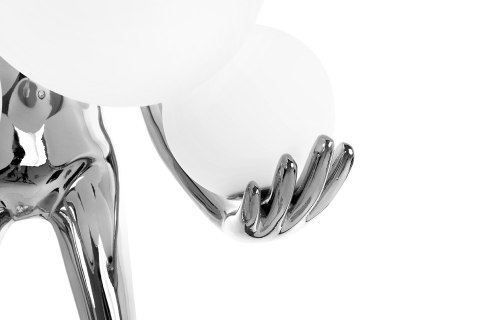 Lampa podłogowa HUMAN SILVER PREMIUM chrom, nowoczesna
