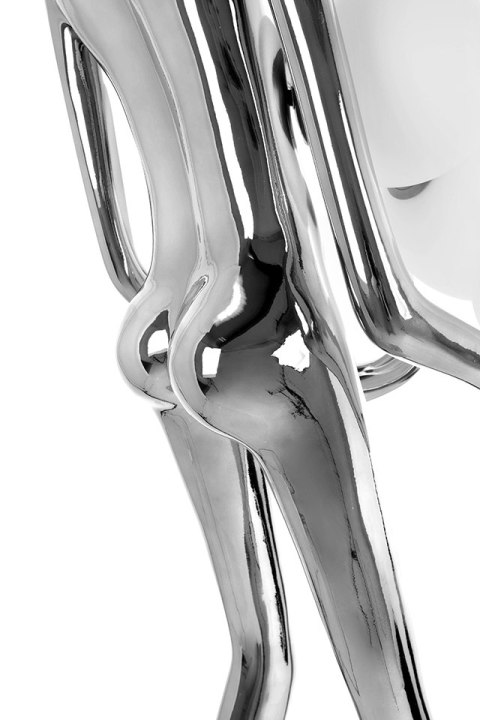 Lampa podłogowa HUMAN SILVER PREMIUM chrom, nowoczesna