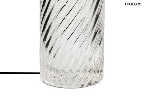 Lampa stołowa ICAR szkło, złota