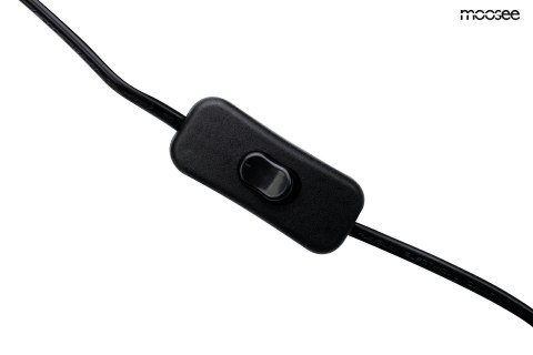 Lampa stołowa UOMO 50 czarna, kula biała, human