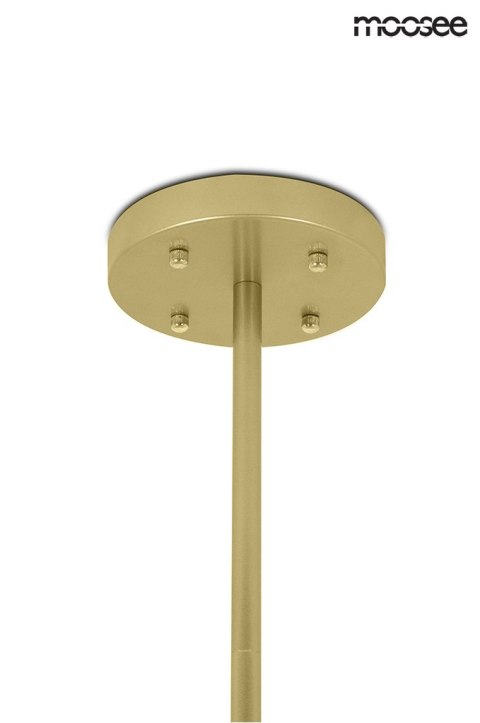 Lampa wisząca 180 cm x 100 cm ASTRIFERO 10 złota / bursztynowa