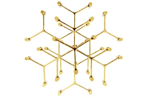 Lampa wisząca 280 cm x 115 cm ATOMIC GRANDE zlota