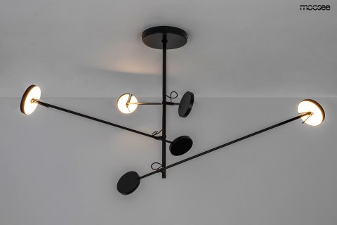 Lampa wisząca BOBBIE 3 czarna