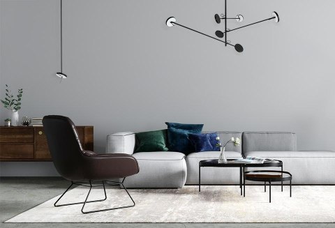 Lampa wisząca BOBBIE 3 czarna