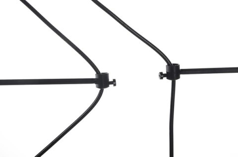 Lampa wisząca 200 cm / 68 cm FLUSSO LINE 4 czarna, nowoczesna