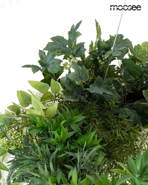 Lampa wisząca GARDENS 160 cm czarna, rośliny