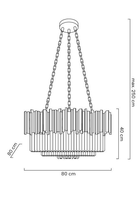 Lampa wisząca IMPERIAL SILVER 80