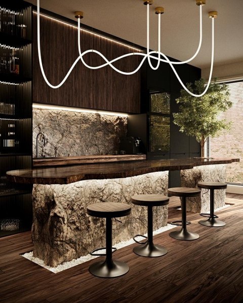 Lampa wisząca LASSO 800 Smart złota