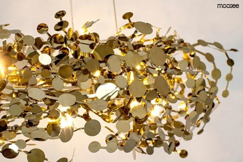 Lampa wisząca MONETE 60 złota
