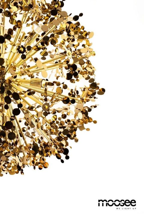 Lampa wisząca MONETE 65 złota