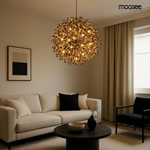 Lampa wisząca MONETE 65 złota
