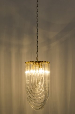 Lampa wisząca 160 cm MURANO L złota, żyrandol