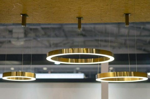 Lampa wisząca RING 80 złota