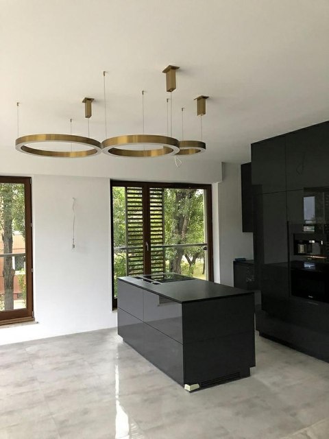 Lampa wisząca RING 80 złota