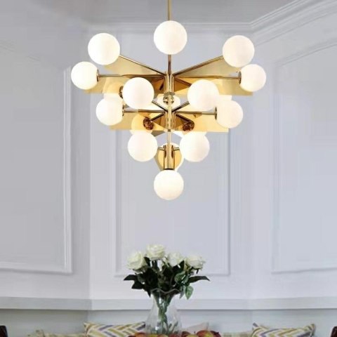 Lampa wisząca SOLEI złota