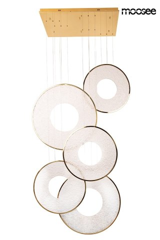 Lampa wisząca 362 cm / 120 cm STARDUST złota , ring, nowoczesna, elegancka