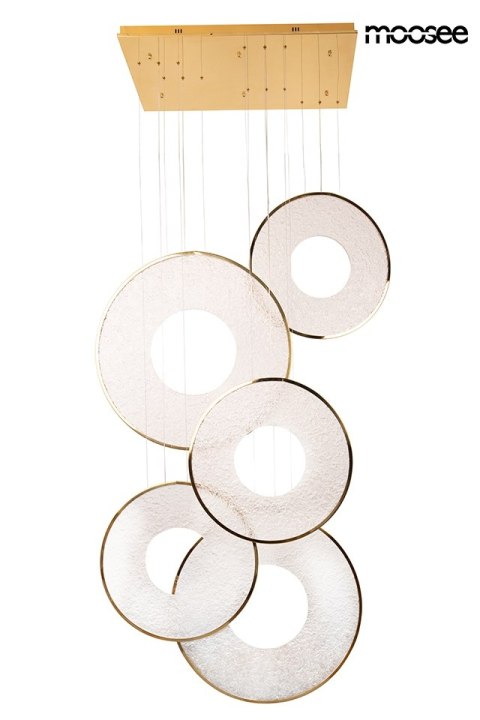 Lampa wisząca 362 cm / 120 cm STARDUST złota , ring, nowoczesna, elegancka