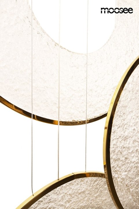 Lampa wisząca 362 cm / 120 cm STARDUST złota , ring, nowoczesna, elegancka