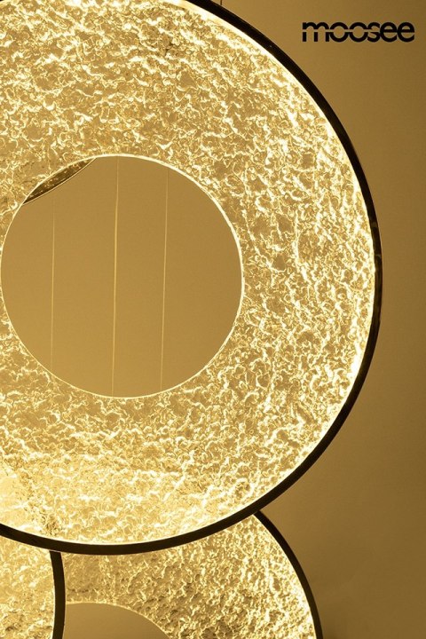 Lampa wisząca 362 cm / 120 cm STARDUST złota , ring, nowoczesna, elegancka
