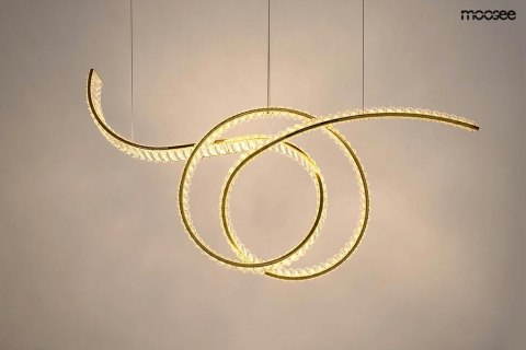 Lampa wisząca WAVE 120 złota