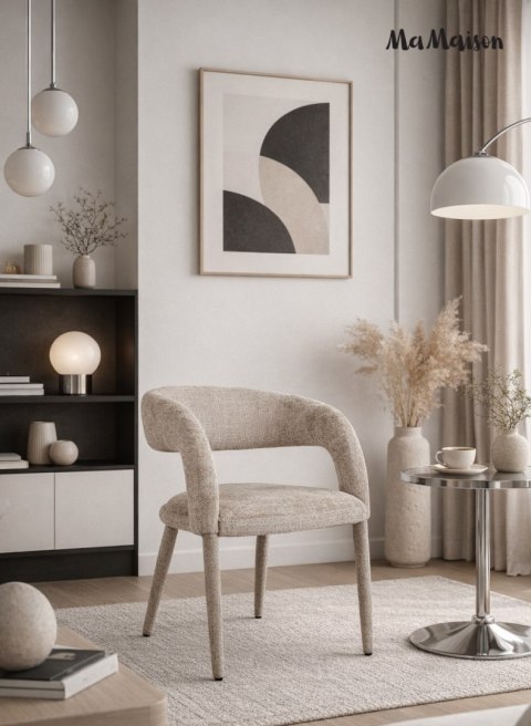 MaMaison krzesło IRIS beżowe