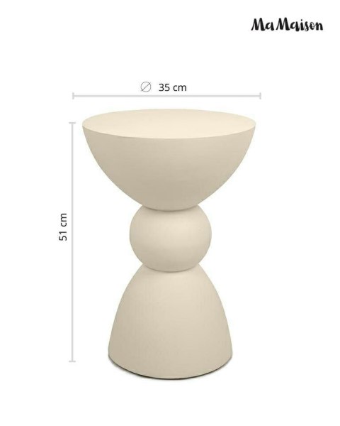 MaMaison stolik pomocniczy TADAO 35 beżowy