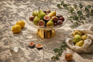 Patera dekoracyjna SHP SWEET złota / transparentna